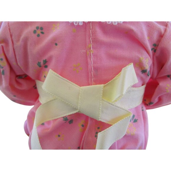 Fabric Mache Mrs. Easter Bunny Figurine With Tulips Eggs Duckling GUC - Picture 9 of 16